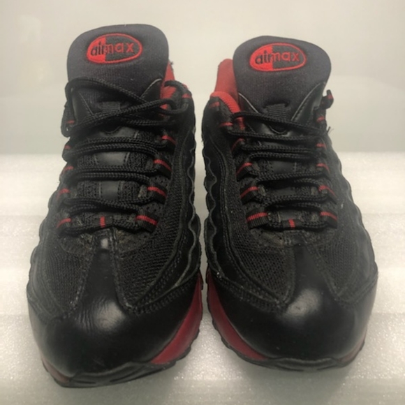 💎💎 Rare OG Airmax 95 👟 Hard To Find Colorway 🔴⚫ Size 6 Women•Gently Enjoyed - Picture 2 of 8